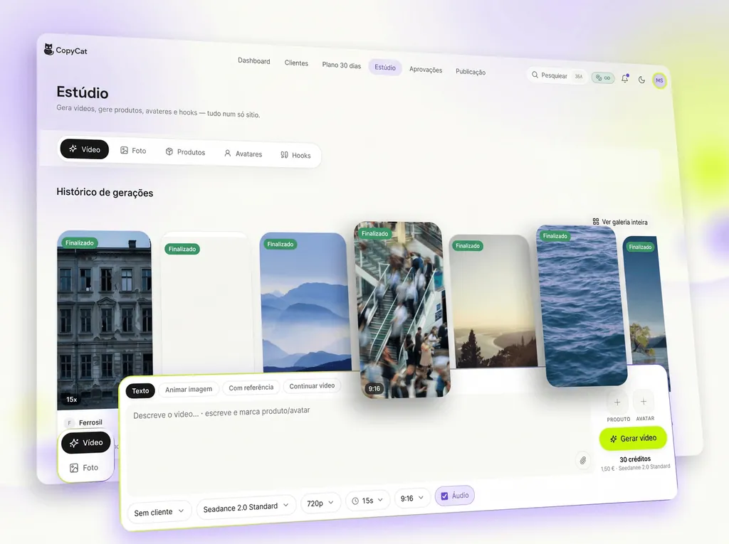 Vertical videos ready to publish